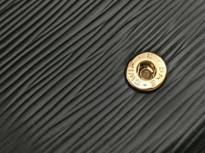 LOUIS VUITTON RFID verification failed. Epi Art Deco clutch bag M52632. Sticky interior.