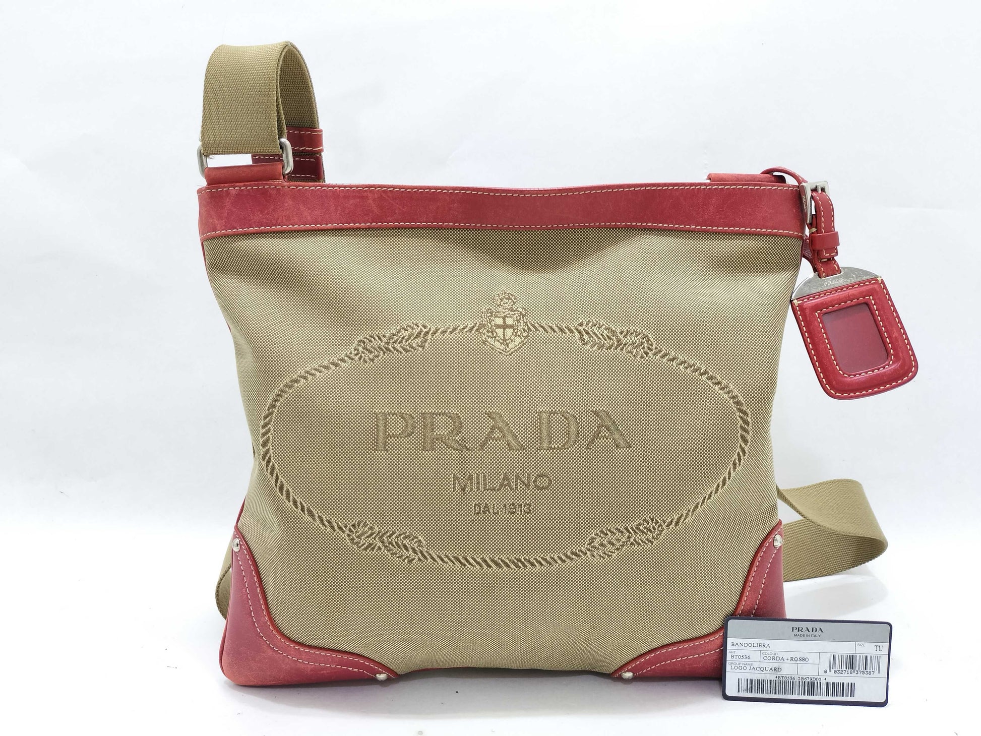 PRADA Canvas Shoulder Bag