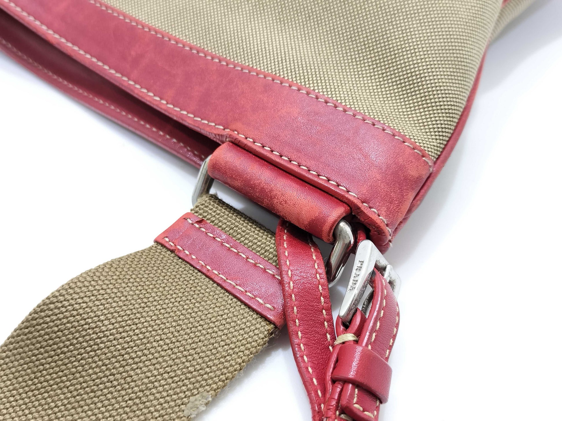 PRADA Canvas Shoulder Bag