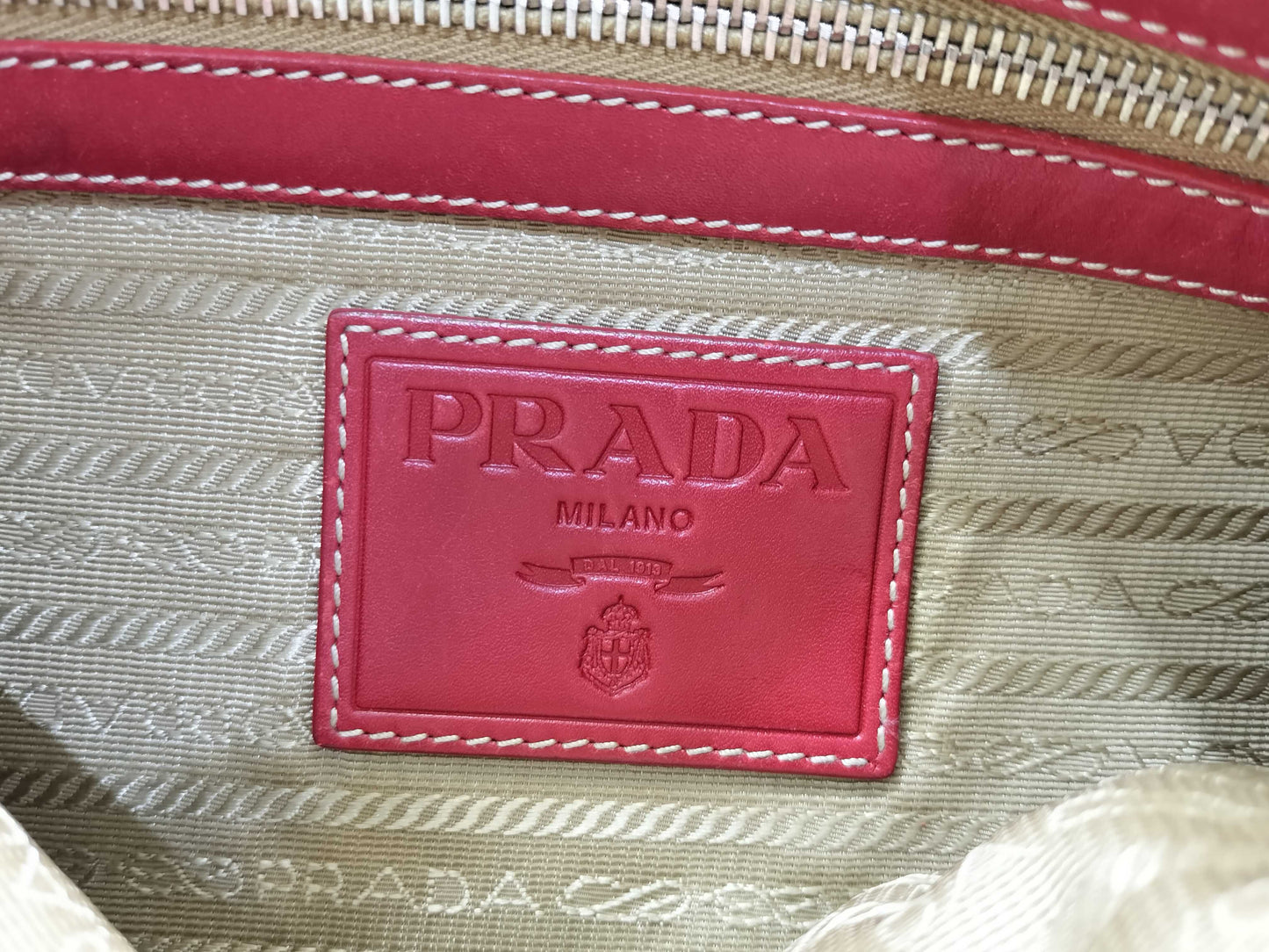 PRADA Canvas Shoulder Bag