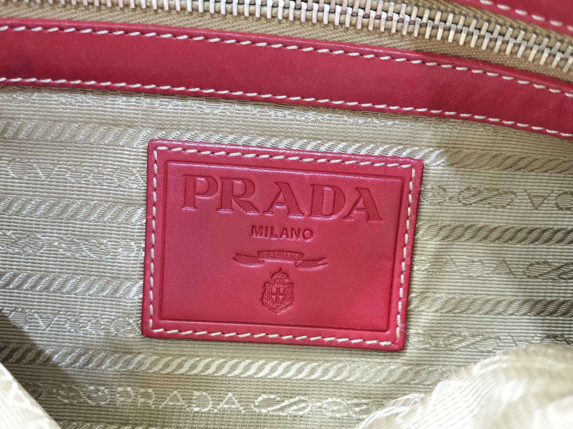 PRADA Canvas Shoulder Bag