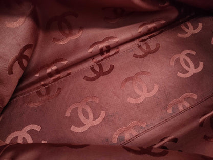 CHANEL Caviar Skin Coco Mark Chain Tote Bag No. 8 Red Handbag