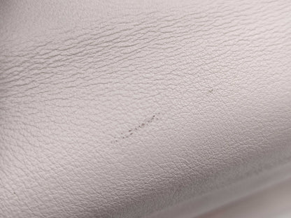 HERMES Kelly 28 Swift 2-way Rose Dragee Handbag with Silver Hardware and K Stamp