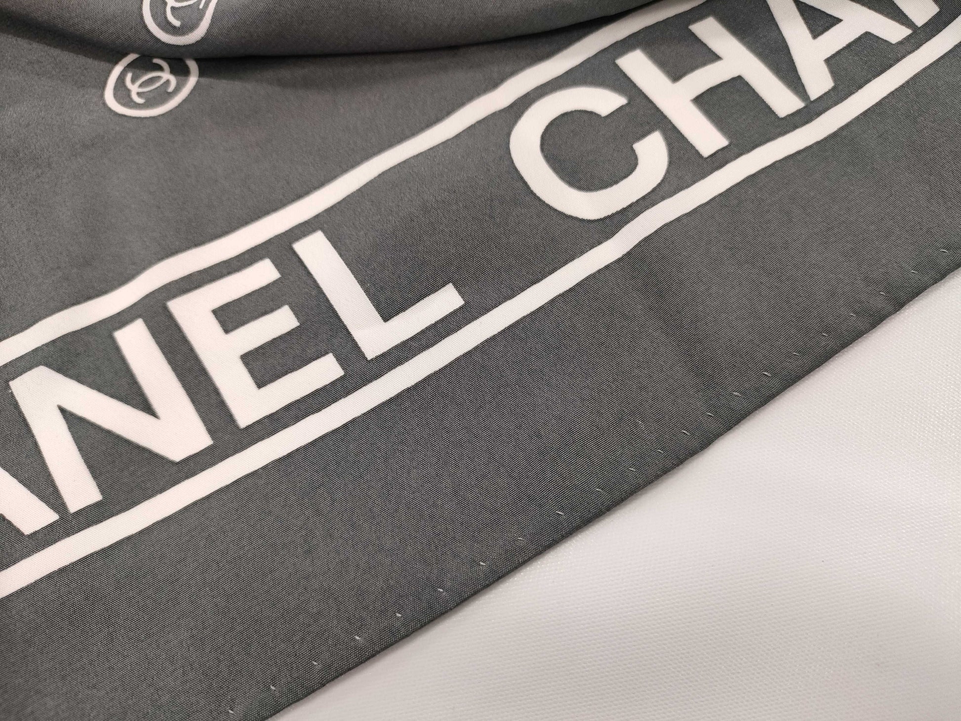 CHANEL Coco Mark Logo Scarf
