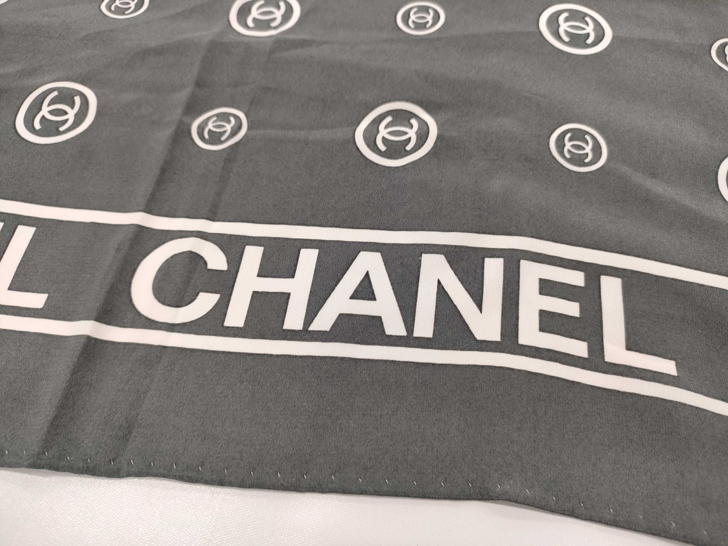 CHANEL Coco Mark Logo Scarf