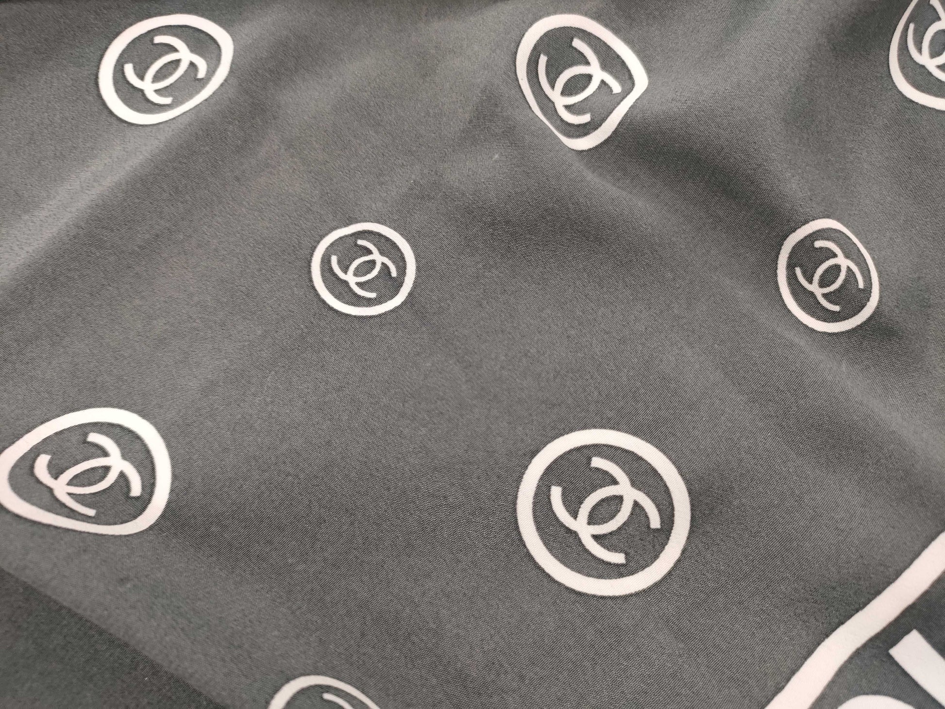 CHANEL Coco Mark Logo Scarf