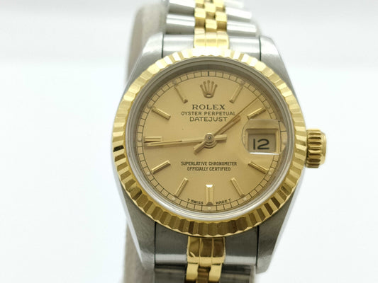 ROLEX 69173 S224143 Champagne Dial Women's Watch