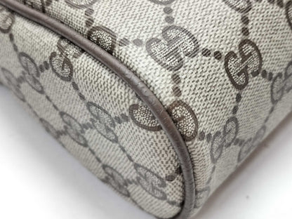 GUCCI 89・01・012 GG Supreme Clutch Bag, Second Bag, Sherry Second Bag
