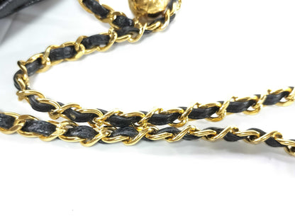 CHANEL Seal 3rd Series Caviar Skin Triple Coco Chain Shoulder Bag