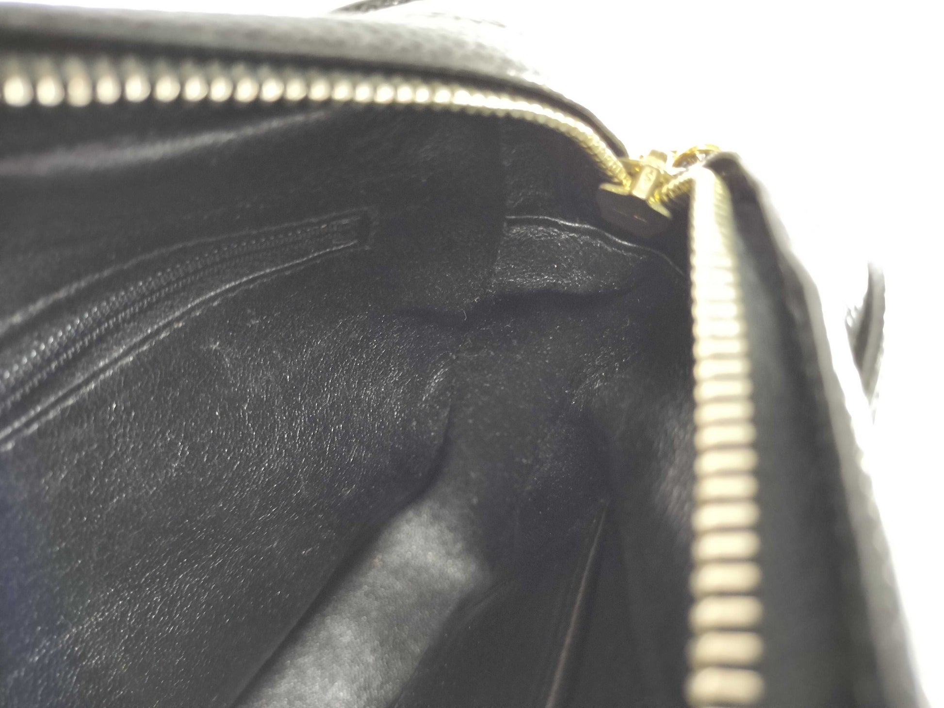 CHANEL Seal 3rd Series Caviar Skin Triple Coco Chain Shoulder Bag
