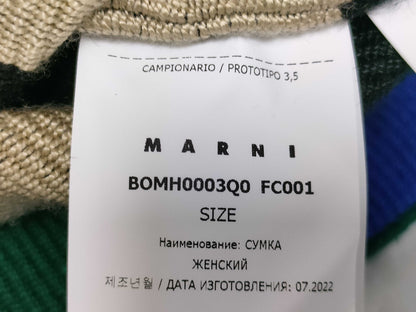 Marni Market Boat Bag Knit Handbag