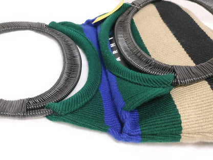 Marni Market Boat Bag Knit Handbag