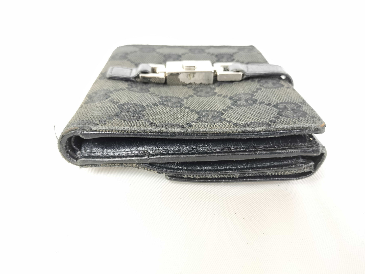 GUCCI GG Canvas Compact Jackie Bifold Wallet