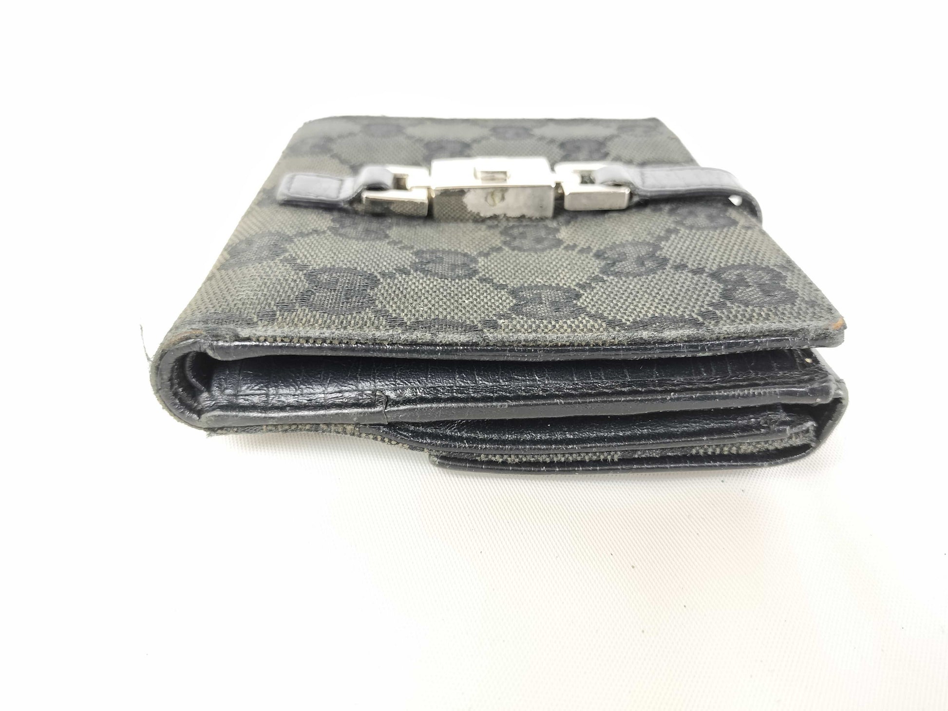 GUCCI GG Canvas Compact Jackie Bifold Wallet