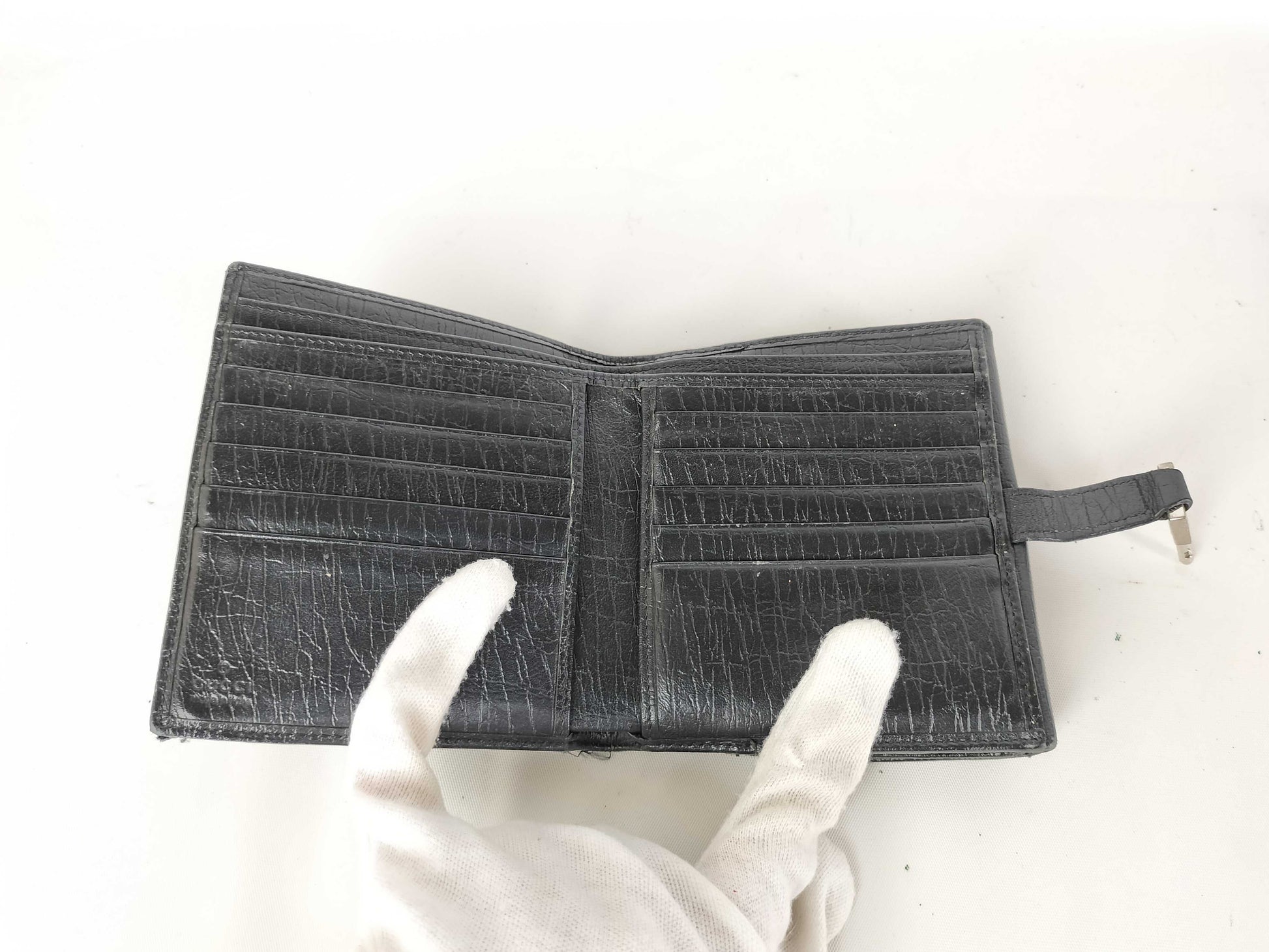 GUCCI GG Canvas Compact Jackie Bifold Wallet