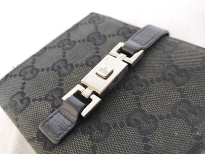 GUCCI GG Canvas Compact Jackie Bifold Wallet
