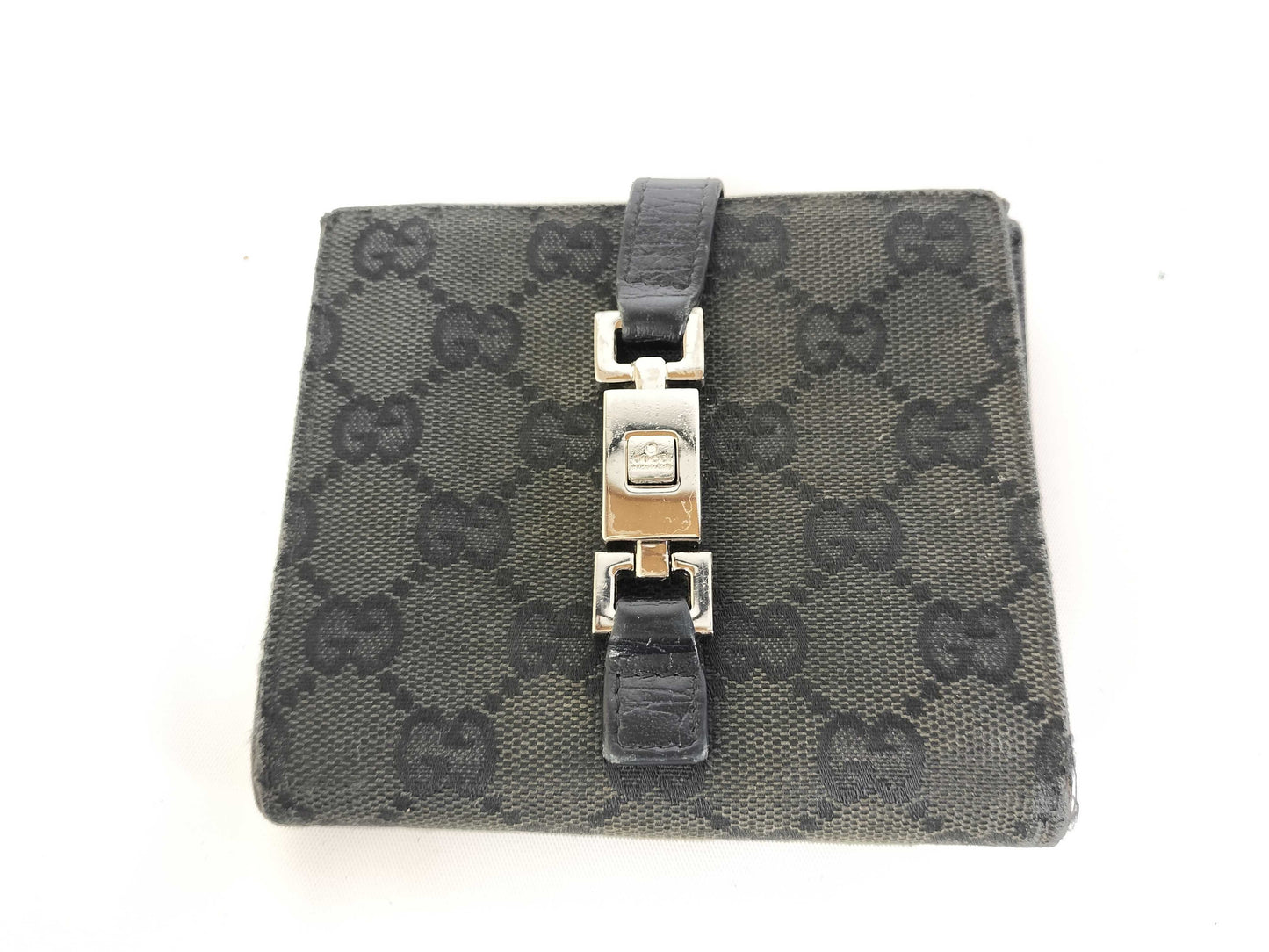 GUCCI GG Canvas Compact Jackie Bifold Wallet