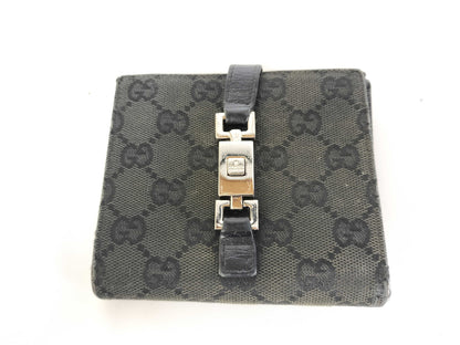 GUCCI GG Canvas Compact Jackie Bifold Wallet