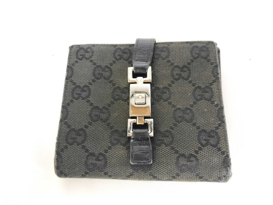 GUCCI GG Canvas Compact Jackie Bifold Wallet