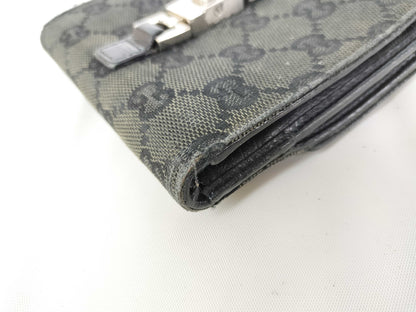 GUCCI GG Canvas Compact Jackie Bifold Wallet