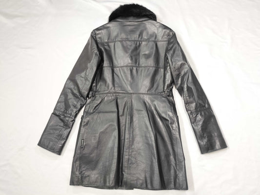 ARMANI JEANS Leather Coat Jacket