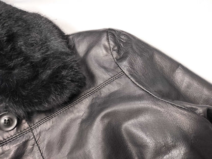 ARMANI JEANS Leather Coat Jacket