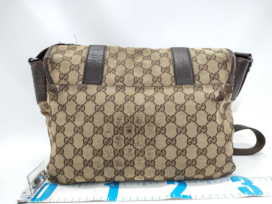 GUCCI GG Canvas Messenger Shoulder Bag
