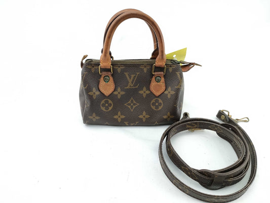 LOUIS VUITTON RFID Unverifiable, Serial Unverifiable, Monogram Mini Speedy Handbag with Paper Tag
