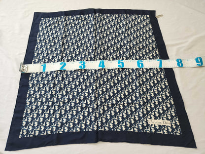 Dior Trotter Trotter Navy x White Scarf