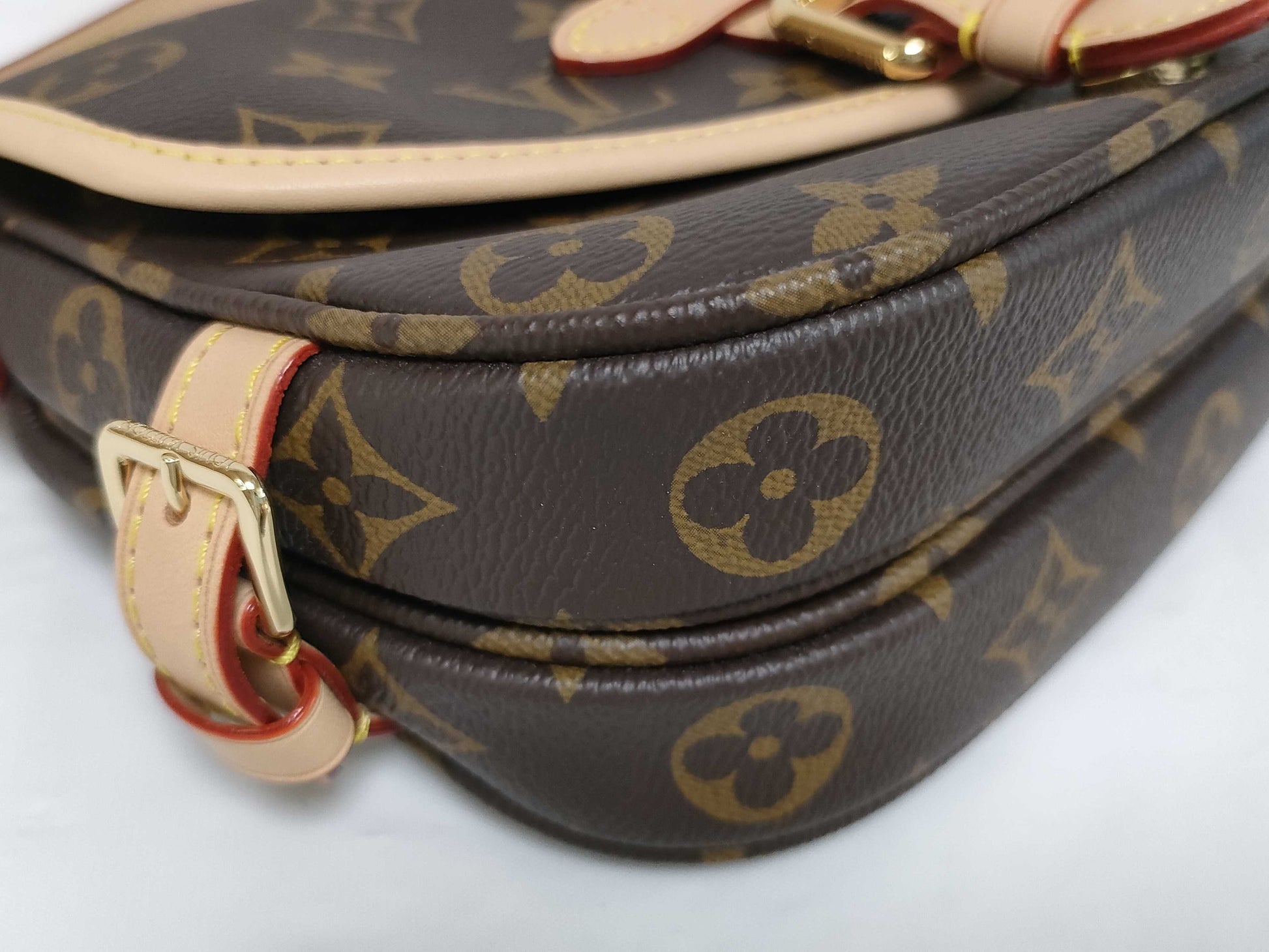 LOUIS VUITTON RFID Verified, Serial Number Unverified, Monogram Saumur BB Shoulder Bag