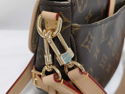 LOUIS VUITTON RFID Verified, Serial Number Unverified, Monogram Saumur BB Shoulder Bag
