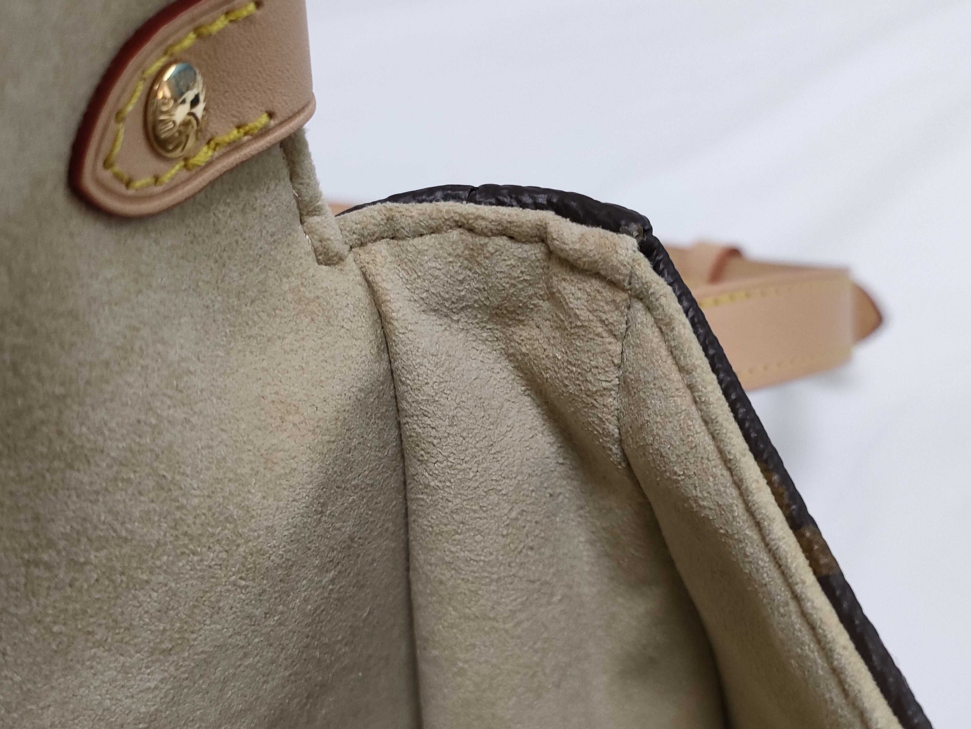 LOUIS VUITTON RFID Verified, Serial Number Unverified, Monogram Saumur BB Shoulder Bag