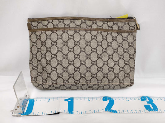 GUCCI Plus Second Bag PVC Beige Second Bag