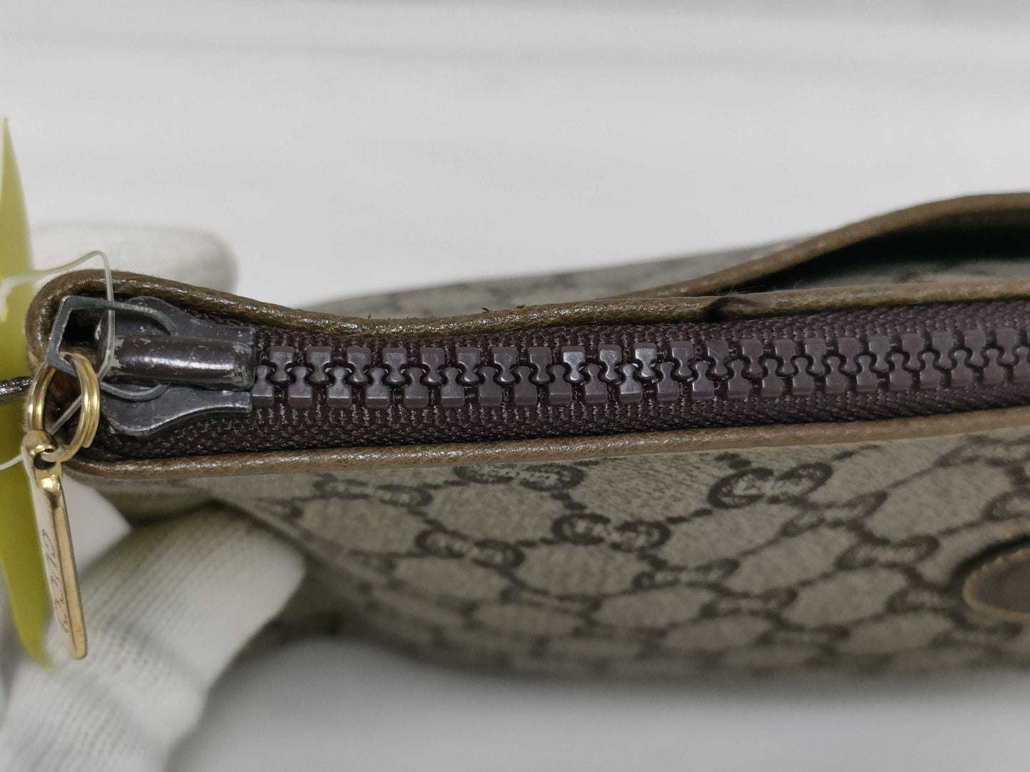 GUCCI Plus Second Bag PVC Beige Second Bag