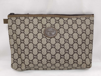 GUCCI Plus Second Bag PVC Beige Second Bag