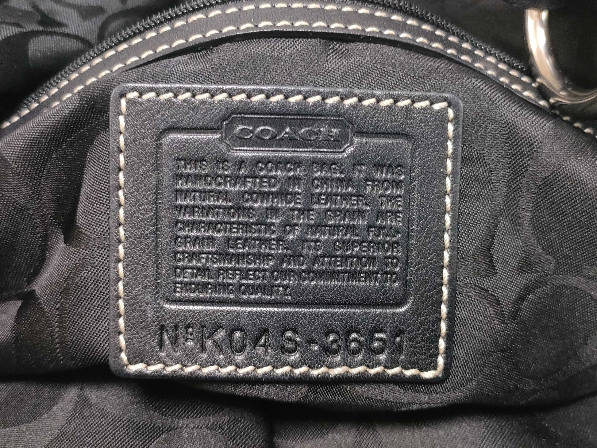 COACH One Shoulder Bag 3651 Black