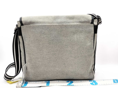 BURBERRY BLACK LABEL Canvas Messenger Shoulder Bag