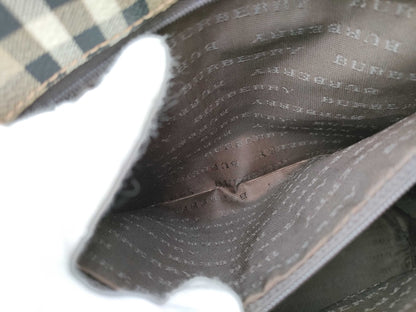BURBERRY Check Bucket Tote Shoulder Bag