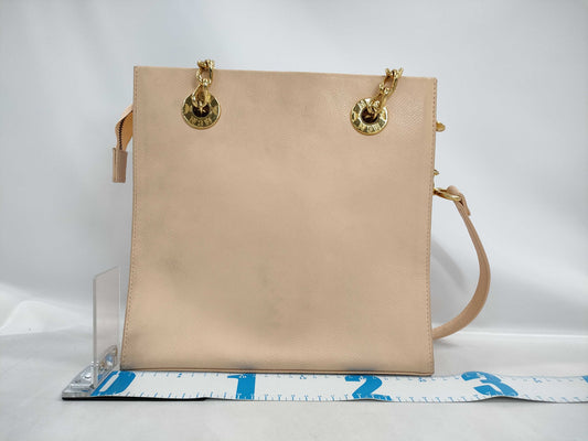 MCM Chain Leather Tote Bag