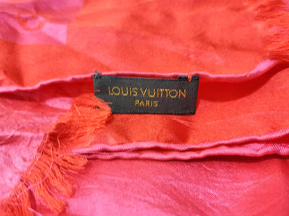 LOUIS VUITTON Monogram Large Silk Scarf