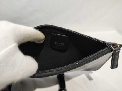 GUCCI Bamboo Leather Bag/Pouch Set Shoulder Bag