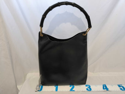 GUCCI Bamboo Leather Bag/Pouch Set Shoulder Bag