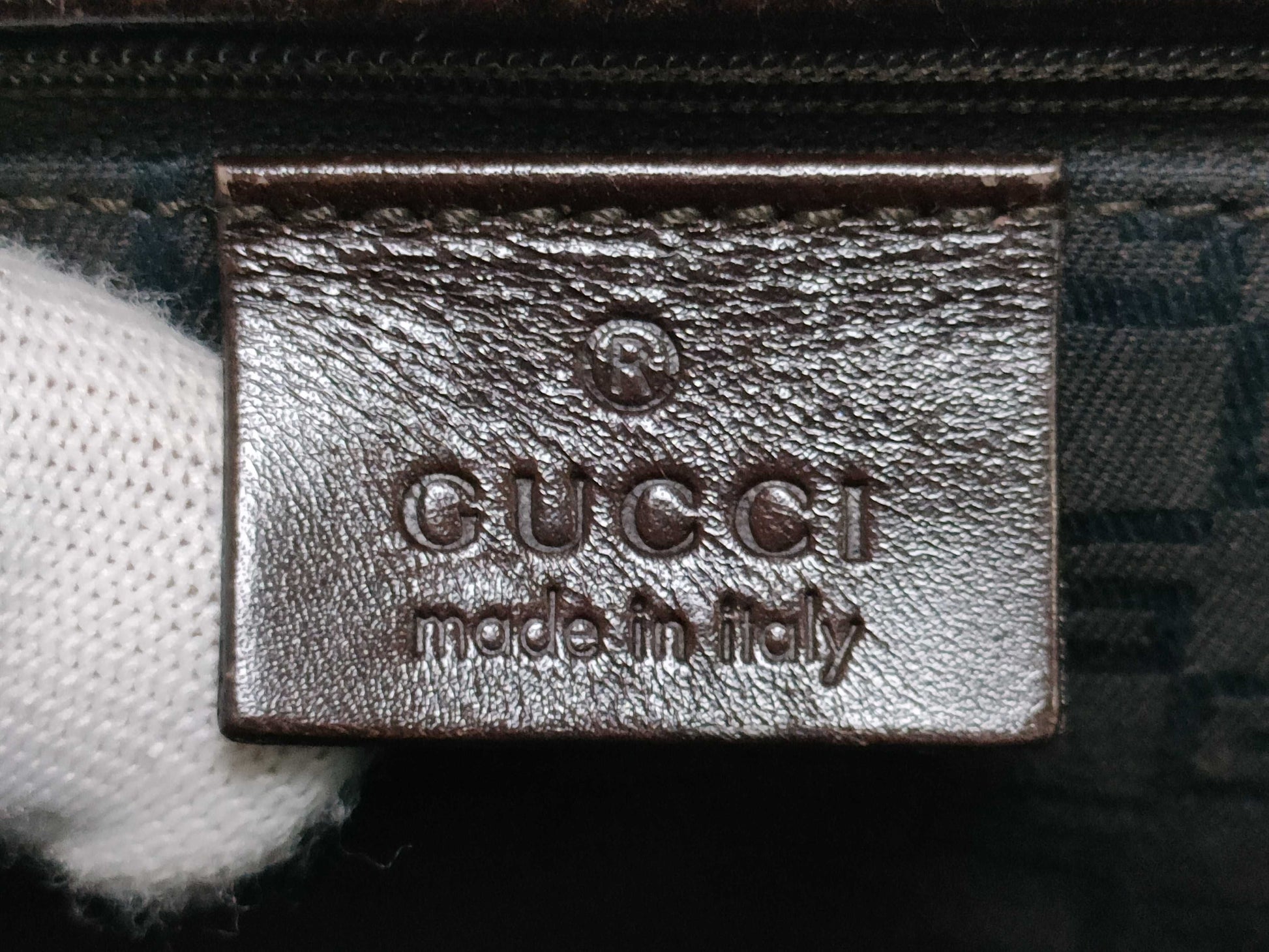 GUCCI 101287 219917 Suede Handbag