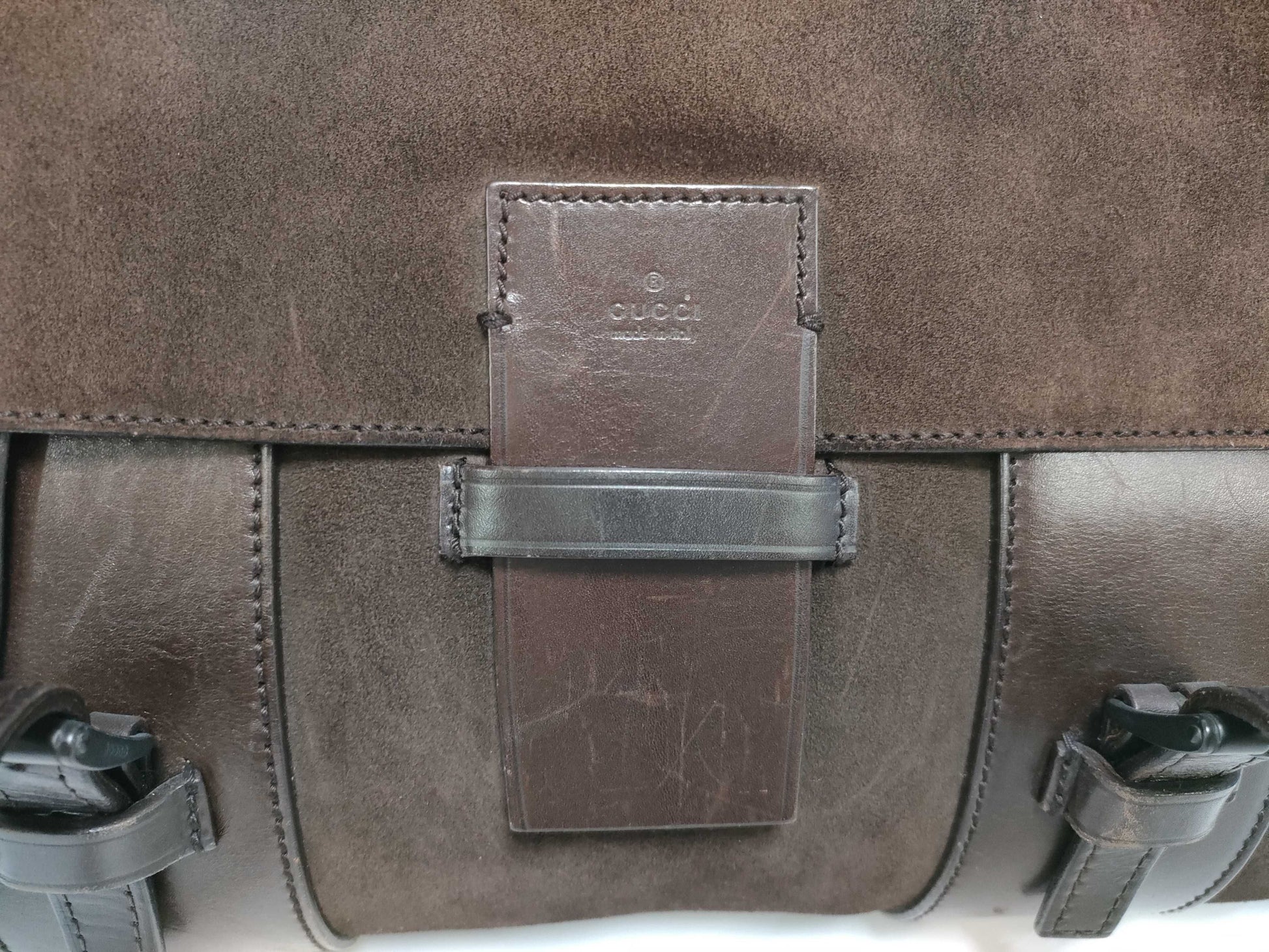 GUCCI 101287 219917 Suede Handbag