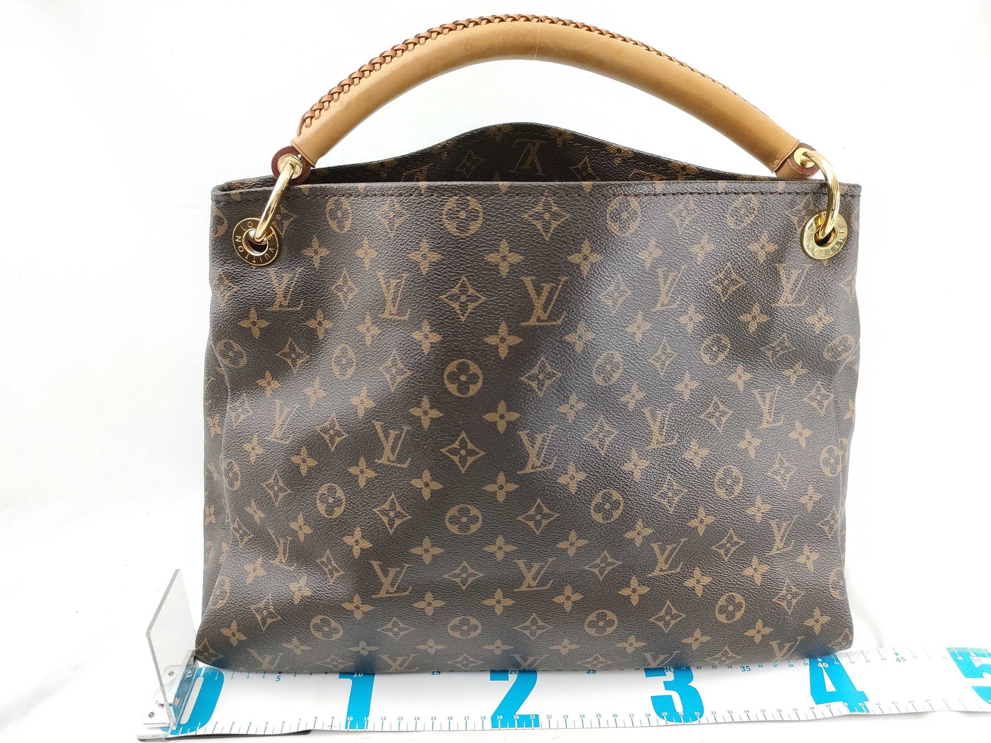 LOUIS VUITTON RFID verification failed. Serial number verification failed. Monogram Artsy MM Tote Bag.