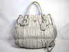 PRADA Gathered Leather 2-Way Handbag