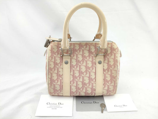 Dior Trotter Mini Boston Bag Pink Boston Bag