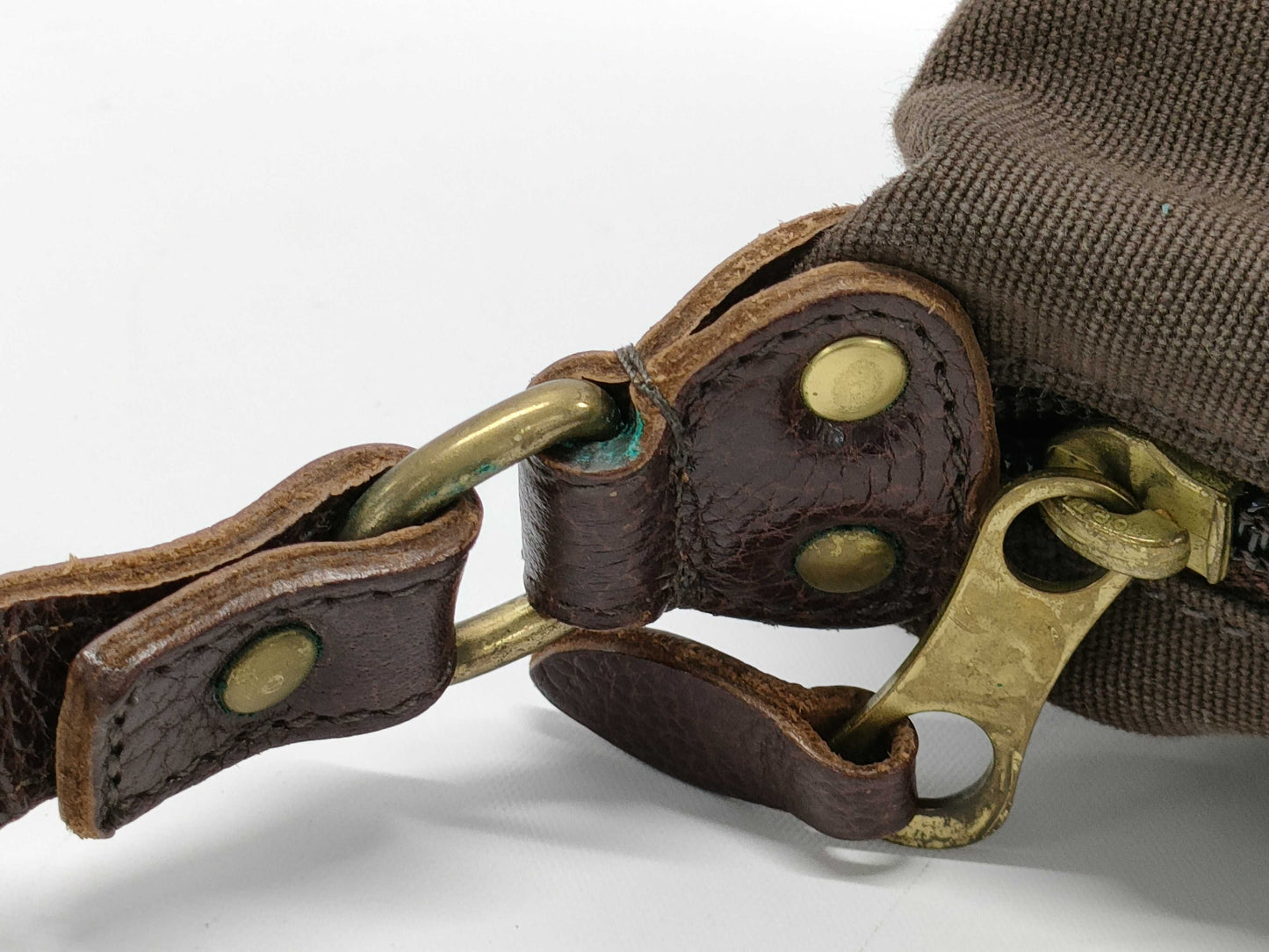 Il Bisonte Canvas/Leather Shoulder Bag