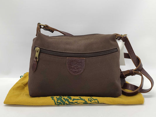 Il Bisonte Canvas/Leather Shoulder Bag