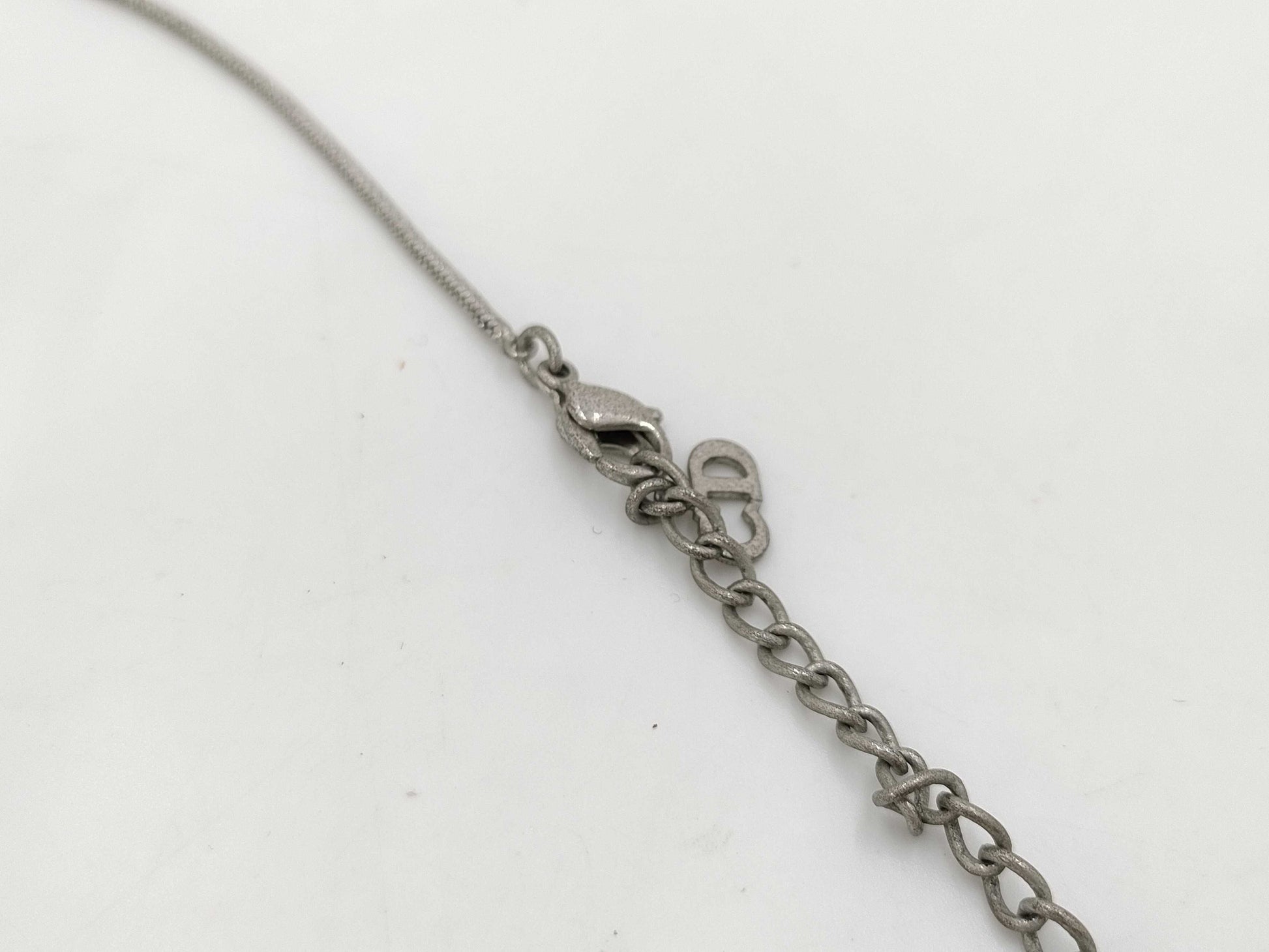 Dior Trotter Pattern Necklace with Rhinestone Backing